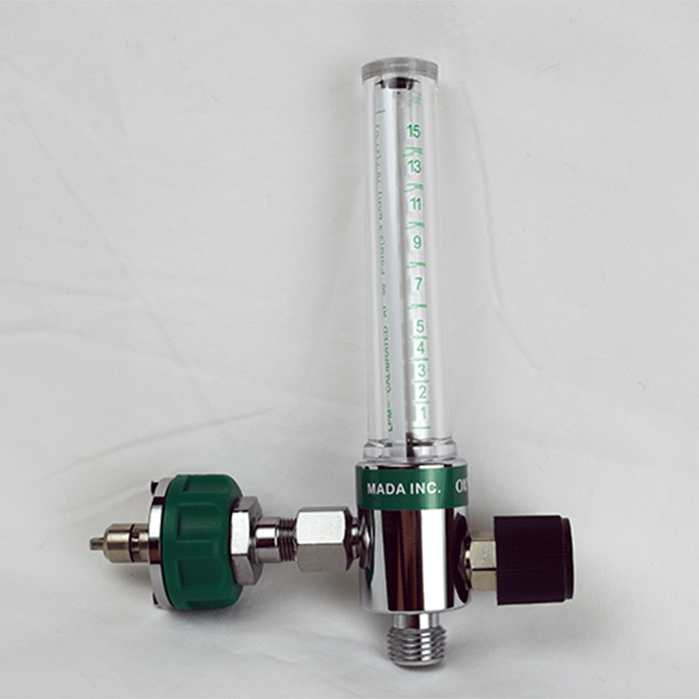 Mada Medical-1701-1706 Oxygen Flowmeter with Ohio Diamond Adapter (1 EA)