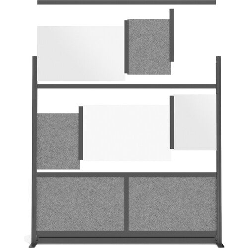 Luxor Modular Room Divider Starter Wall with Whiteboard
