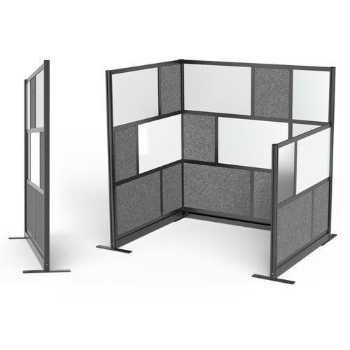 Luxor Modular Room Divider Starter Wall with Whiteboard