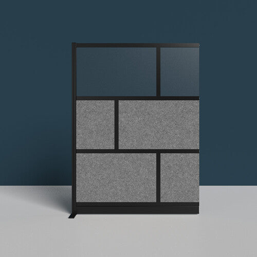 Luxor-MW-5370-XCGB Modular Room Divider Add-On Wall (53 x 70", Black)