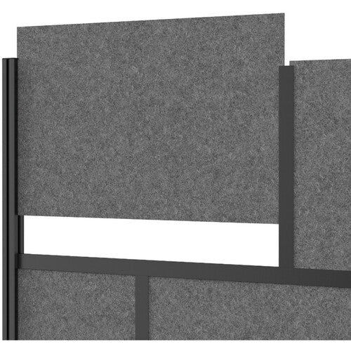 Luxor-MW-7048-FCGB Modular Room Divider Starter Wall (70 x 48", Black)