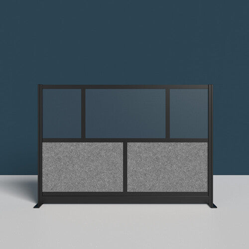 Luxor-MW-7048-FCGB Modular Room Divider Starter Wall (70 x 48", Black)