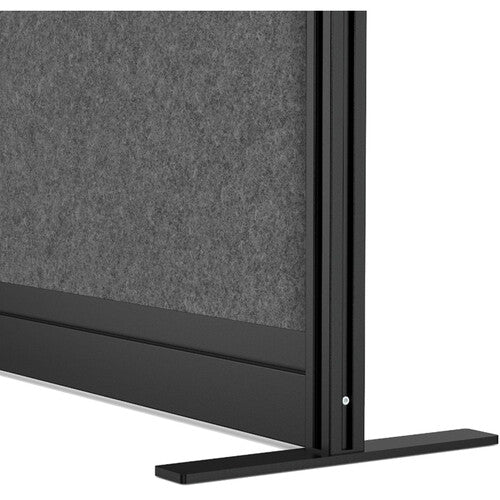 Luxor Modular Room Divider Starter Wall with Whiteboard (70 x 70")