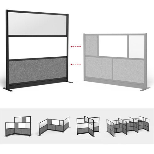 Luxor Modular Room Divider Starter Wall (70" x 70")