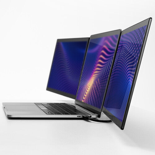 Luxor-STCSLP13BL SideTrak Swivel Pro HD Triple 13.3" Monitor