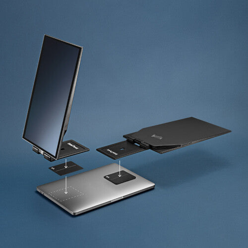 Luxor-STCSLP13BL SideTrak Swivel Pro HD Triple 13.3" Monitor