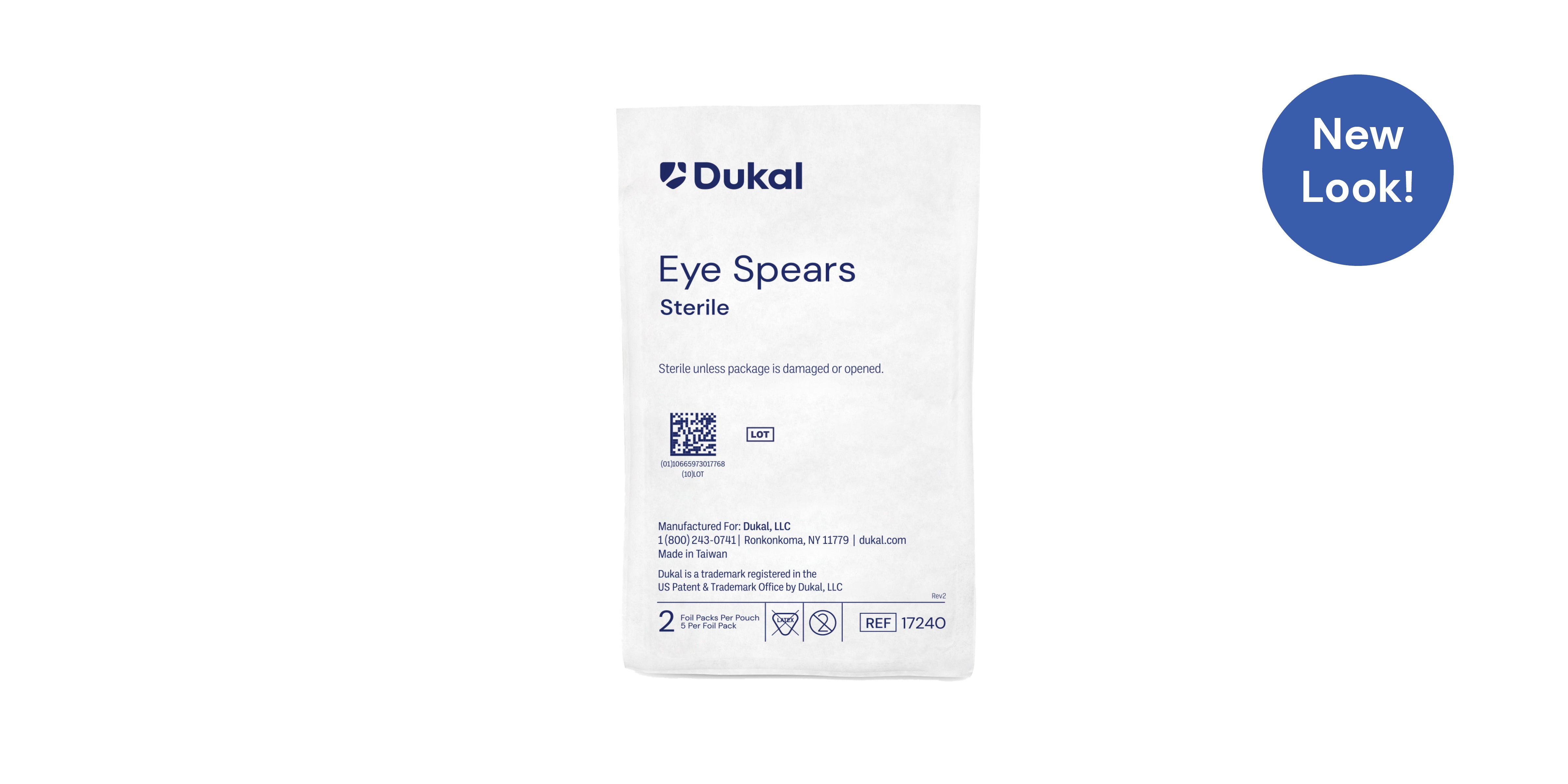 Dukal Corporation-17240 Eye Spear, Sterile (10/pk, 20 pk/cs)