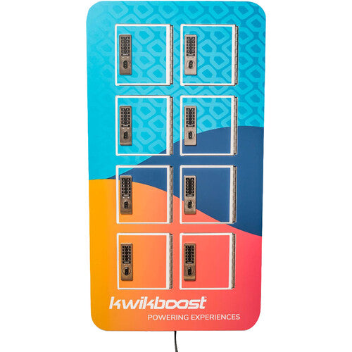 Luxor-KB93308 KwikBoost 8-Bay Phone Charging Locker with Custom Graphics