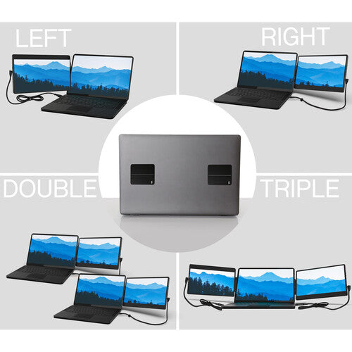 Luxor-STPL8X7 SideTrak Swivel Monitor Metal Plates (2-Pack)