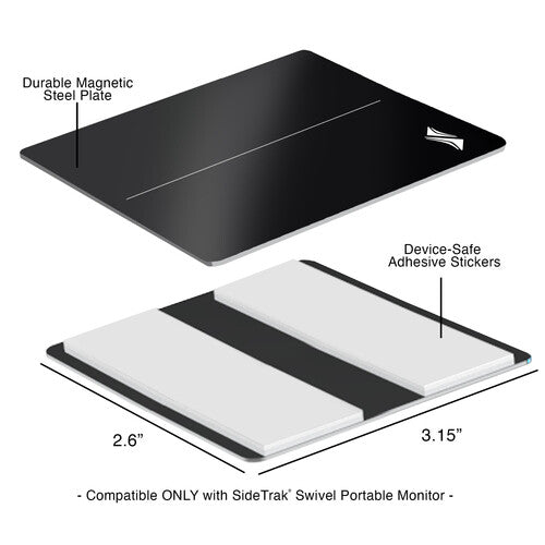Luxor-STPL8X7 SideTrak Swivel Monitor Metal Plates (2-Pack)