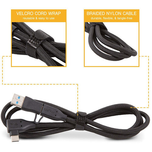 Luxor SideTrak USB-C to USB-C Cable & USB-A Adapter