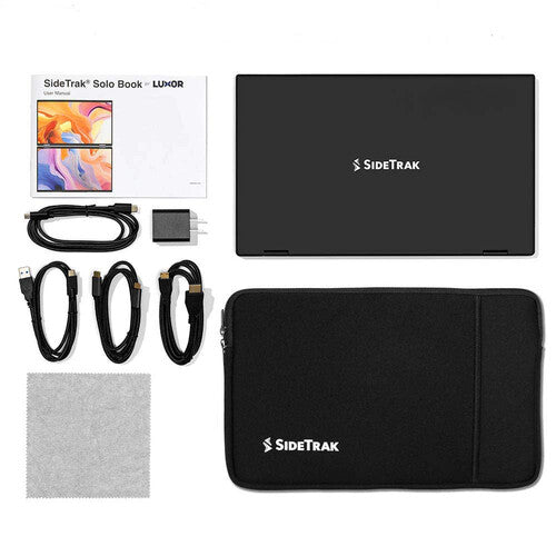 Luxor-STFRHDBK15BL SideTrak Solo Book 15.6" Stacked Dual Monitor