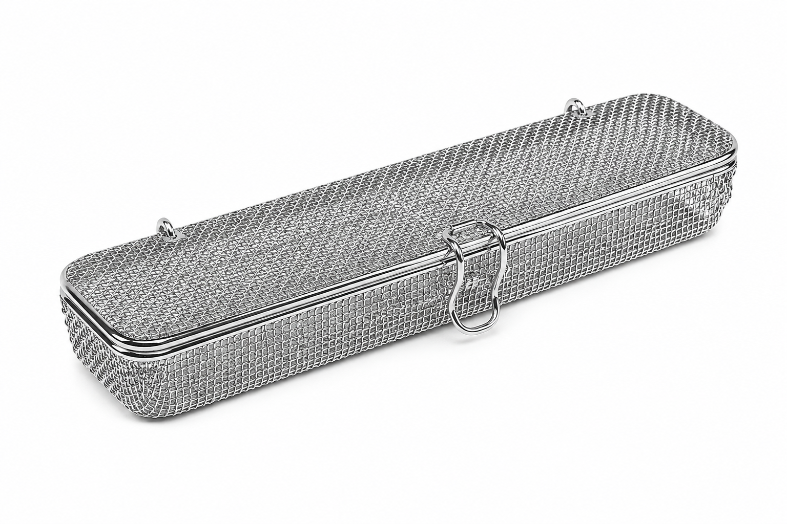 Sharn/Marketlab Wire Instrument Basket with Hinged Lid