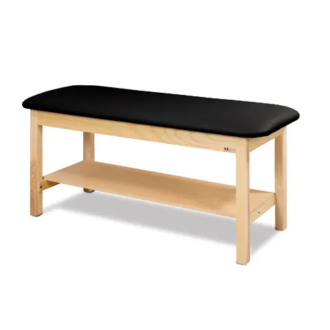 Marketlab Wooden Flat Top Treatment Table with Full Shelf