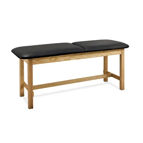Marketlab Wooden H-Brace Adjustable Backrest Exam Table