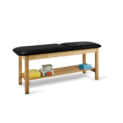 Marketlab Wooden Full Shelf Exam Table w/ Adjustable Backrest