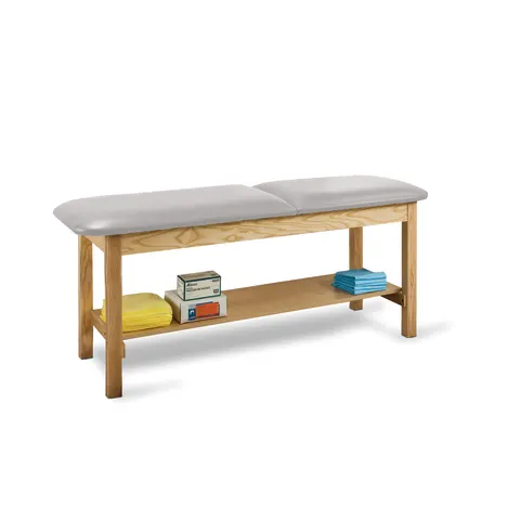 Marketlab Wooden Full Shelf Exam Table w/ Adjustable Backrest