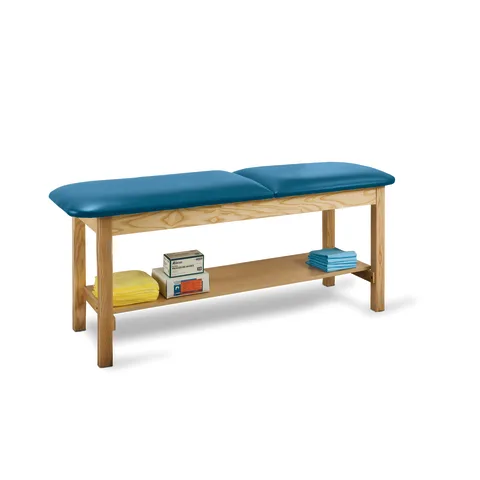 Marketlab Wooden Full Shelf Exam Table w/ Adjustable Backrest