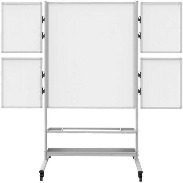 Luxor-COLLAB-STATION Double Sided Mobile Dry-Erase Whiteboard