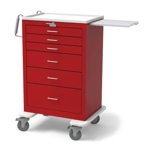 Marketlab-18550 Steel Emergency Cart • 29"W x 24.5"D, 6-Drawer • 45"H, 1/ea