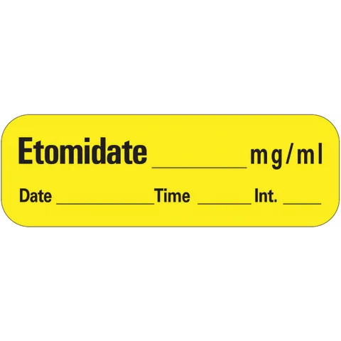 Induction Label Sharn/Marketlab Induction Agents Labels | Anesthesia Medication Safety ...