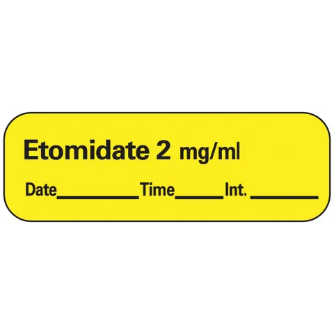 Induction Label Sharn/Marketlab Induction Agents Labels | Anesthesia Medication Safety ...