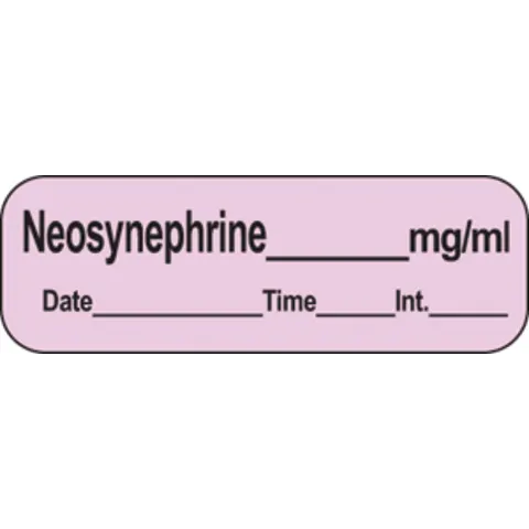 Sharn/Marketlab Vasopressors Labels