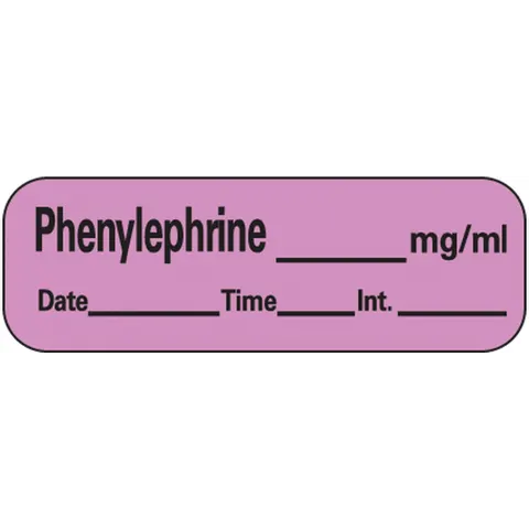 Sharn/Marketlab Vasopressors Labels
