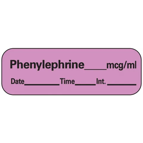 Sharn/Marketlab Vasopressors Labels