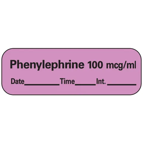 Sharn/Marketlab Vasopressors Labels