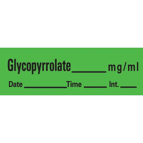 Sharn/Marketlab Anticholinergic Agents Labels
