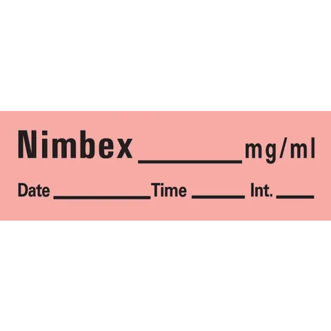 Sharn/Marketlab Muscle Relaxants Labels