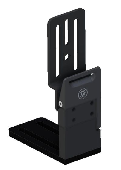 Therafin-34330-Hip Guide Bracket, Locking Rem, 2.5" Thick, 1/2" Offset, 3" Pad Mount, EA