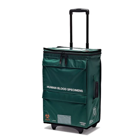 Marketlab-1985 Wheeled Specimen Transport Tote • 15.5"W x 9.5"D x 22"H, 1/ea
