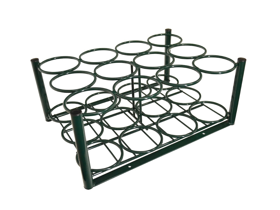 Mada Medical-2007P Stand for 12 C, D, or E Tanks, Green (1 EA)