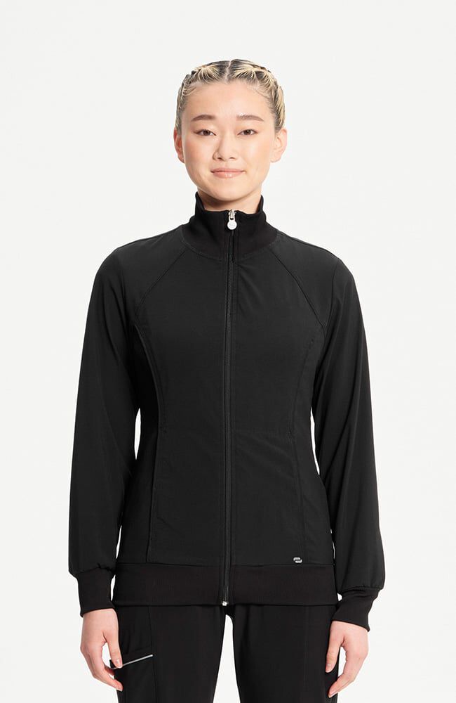 Infinity Women's Zip Front Warm Up Scrub Jacket