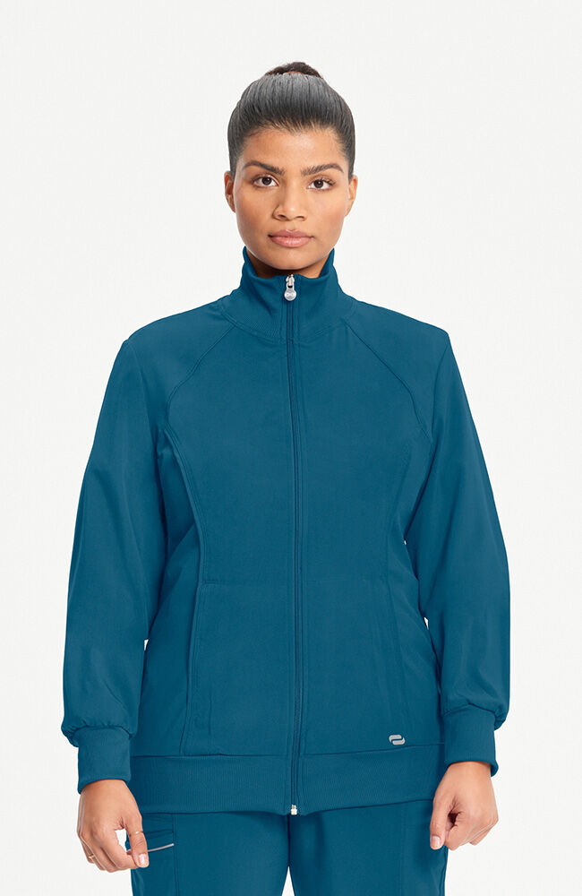 Infinity Women's Zip Front Warm Up Scrub Jacket