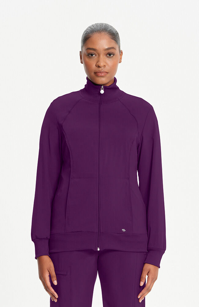 Infinity Women's Zip Front Warm Up Scrub Jacket