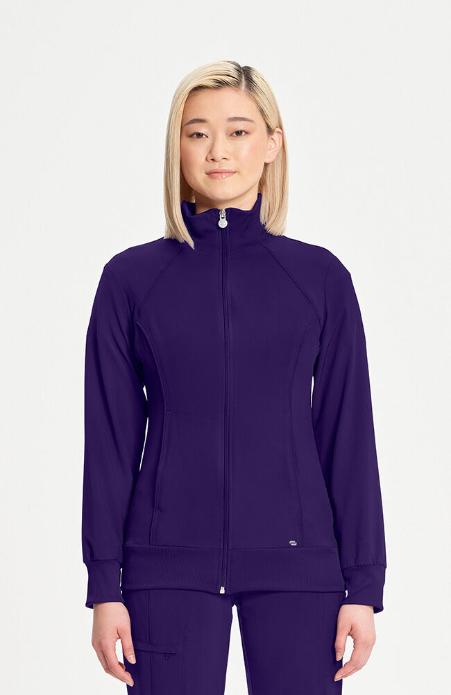 Infinity Women's Zip Front Warm Up Scrub Jacket