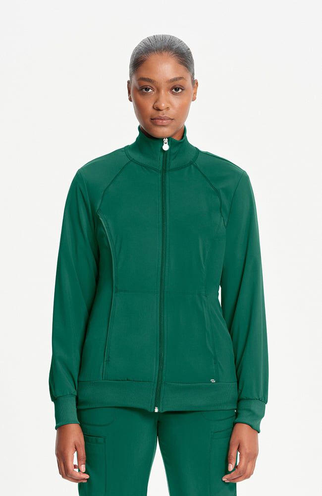 Infinity Women's Zip Front Warm Up Scrub Jacket