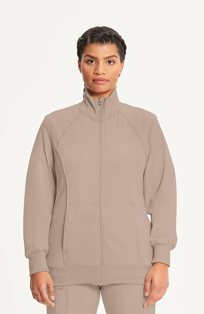 Infinity Women's Zip Front Warm Up Scrub Jacket