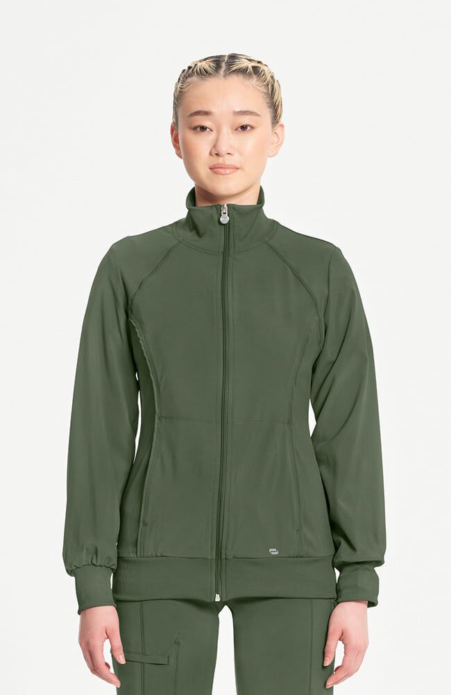 Infinity Women's Zip Front Warm Up Scrub Jacket