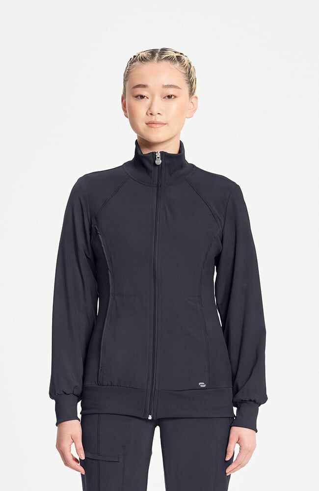 Infinity Women's Zip Front Warm Up Scrub Jacket