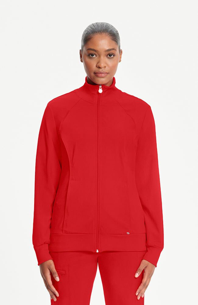 Infinity Women's Zip Front Warm Up Scrub Jacket