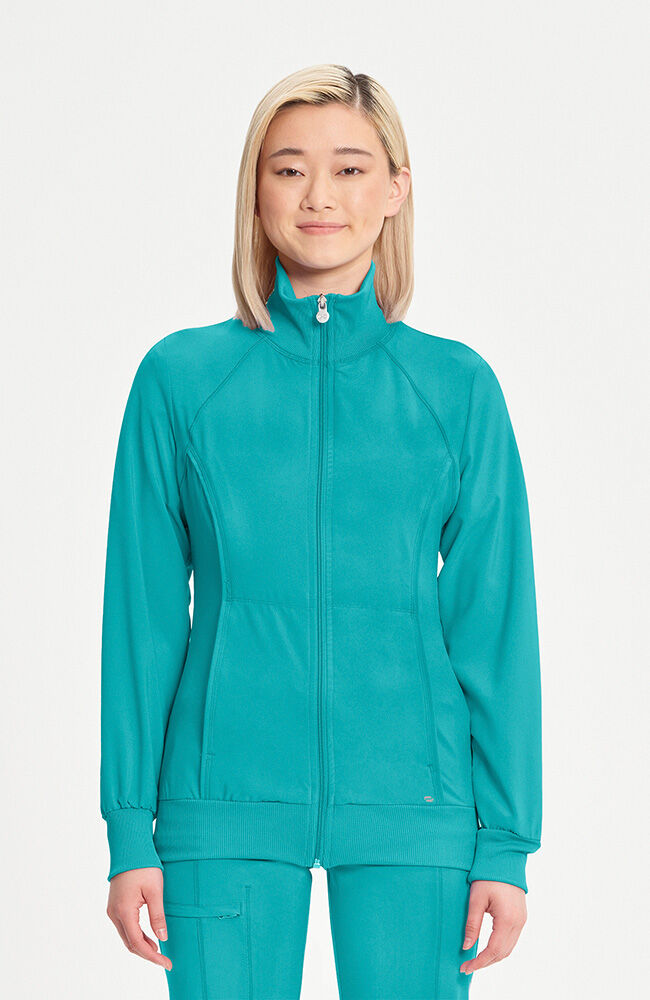 Infinity Women's Zip Front Warm Up Scrub Jacket