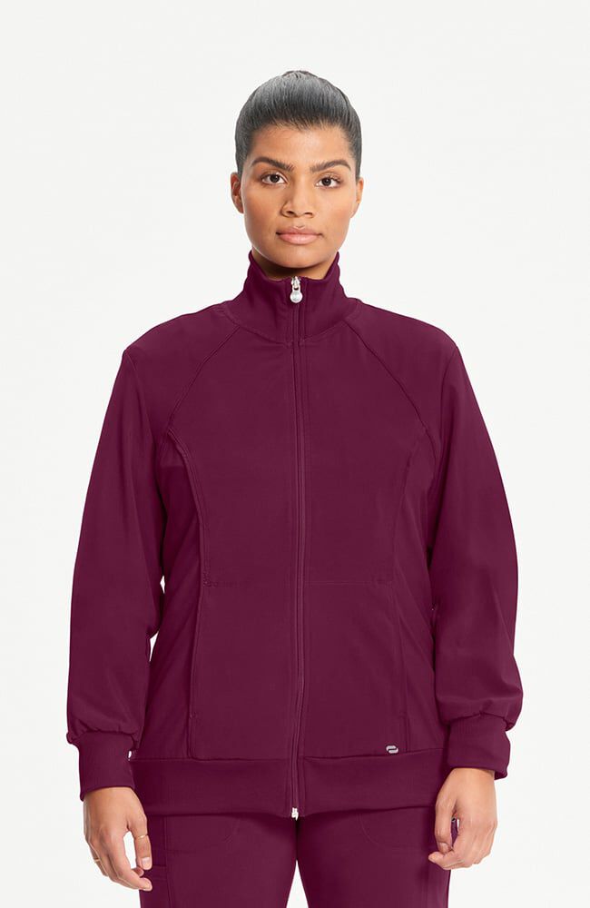 Infinity Women's Zip Front Warm Up Scrub Jacket