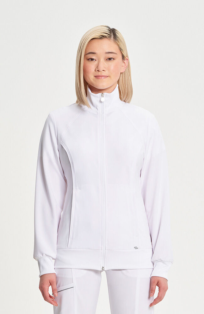 Infinity Women's Zip Front Warm Up Scrub Jacket