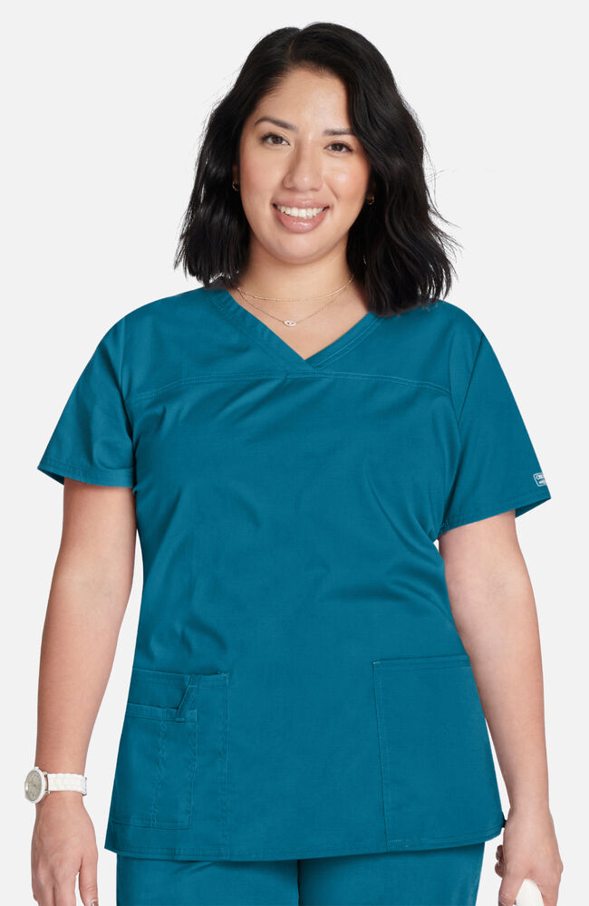 Cherokee Medical Allura Women’s Three front pockets V-Neck Top