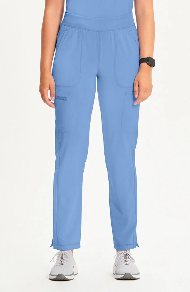 Infinity Women's Mid Rise Tapered Leg Pull-On Scrub Pant - Tall