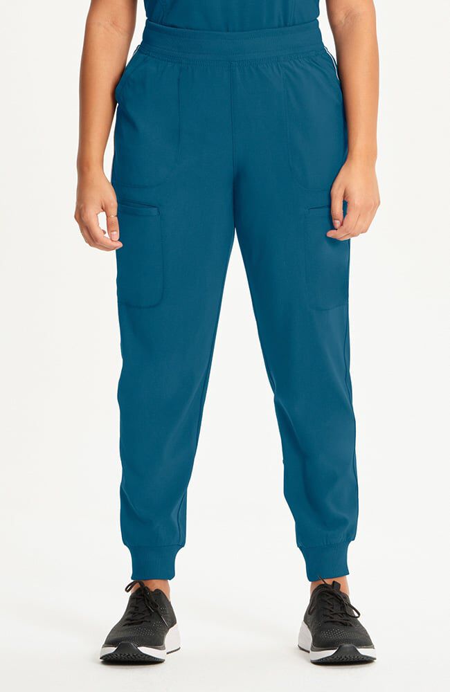 Infinity Women's Rib Trim 6-Pocket Jogger Scrub Pant - Regular